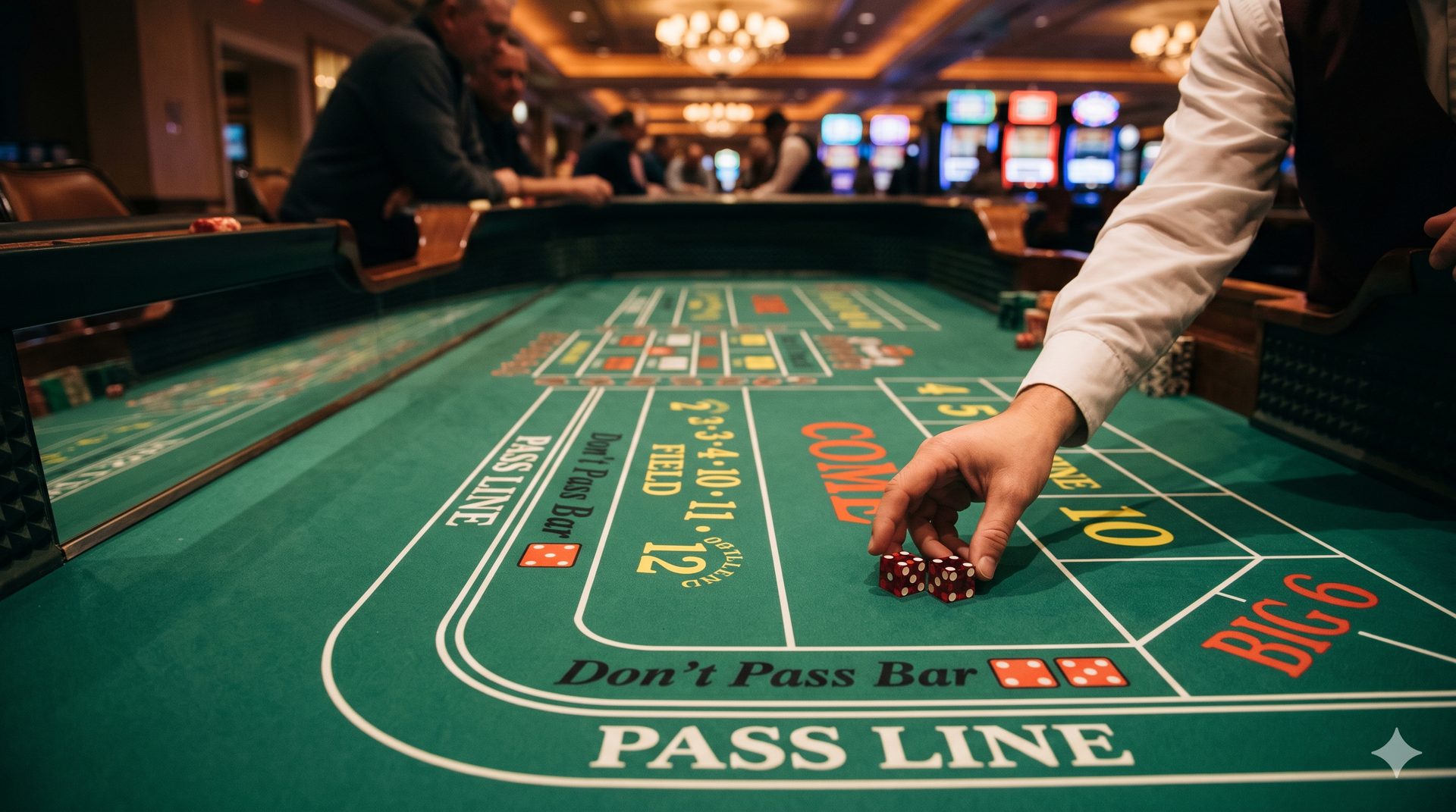 Craps table