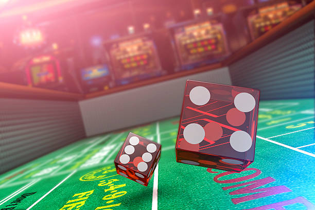 Wide craps table view